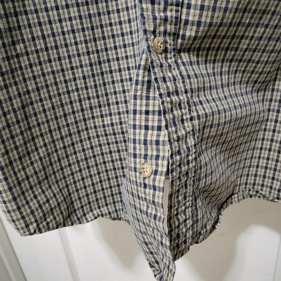 Carhartt Men's Black and White Checkered Button Down Shirt - Picture 6 of 7